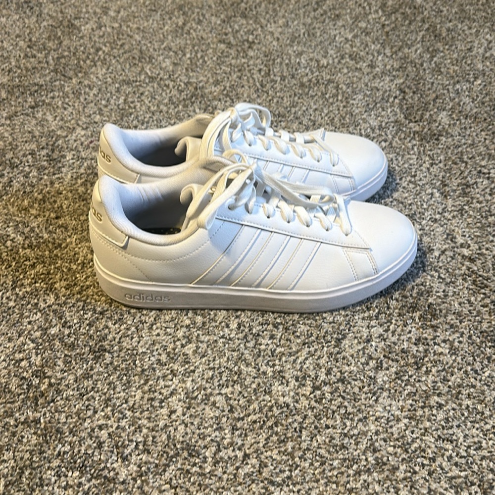 All white Adidas